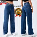 WIDE LEG pants High waits Jeans for women COD [ Refurbished]. 