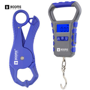 Booms Fishing Small Fish Gripper LCD With Rechargeable Digital 65LB/30KG Fishing Scale Portable Weighing Scale Fishing Tools Set