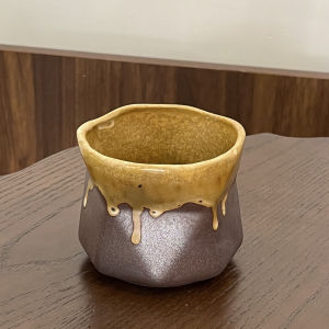 Creative Ceramic Coffee Cup Set Japanese Thick Earthenware Concentrated Coffee Cup Irregular Latte Art Cup with Tray