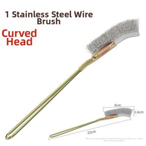 TEKANAI | Hard Long Handle Toilet Cleaning Brush Steel Wire Scrub