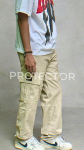 Loose Pants Reguler Celana Cargo Panjang Standar Pria Korean baggy Oversize Vintage Gombrong Skena