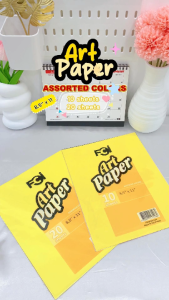 FCI Art Paper Short Size (8.5 x 11 Inches) | Assorted Colors | Available in 10 & 20 Sheets | DIY Crafts Decorations School & Office Use