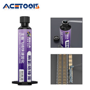 Lanrui Instant Shadow Insulating Paste 10ml for Motherboard Fly Line Strong Adhesion High Temp Resistant UV Curing Repair Tool
