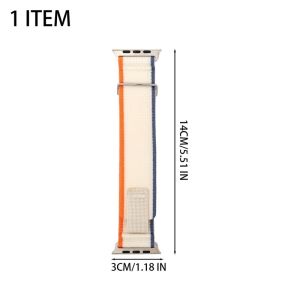 Retro Leather Tipped Nylon Loop Strap Compatible With Apple Watch