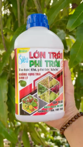 Phân Bón Lá vi lượng ĐNA-BO Hiệu Siêu LỚN TRÁI PHÌ TRÁI – To Tức Thì Phì Tức Khắc Không Rụng Trái Sinh Lý Tẩy Trái Không Da Lu Da Cám Không Nứt Trái Thối Trái (Chai 1 Lít)