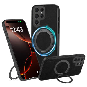 szhaiyu | Magnetic Stand Phone Case for Samsung Galaxy S26FE S25 Ultra S24 S23 S22 S21 Plus A27 A57 A37 A17 A07 A56 A36 A16 Leather Cover