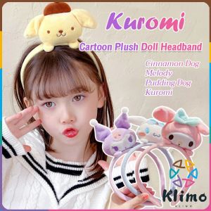 KLIMO Kuromi Cartoon Plush Headband Cute Fluffy Sanrio Cartoon