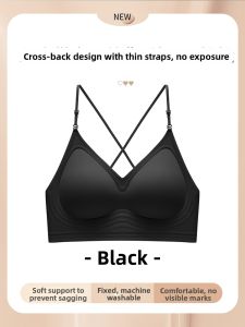 DLAIZI | Lift and Support Bra for Small Chest Summer Ice Silk Fine Strap Beautiful Back