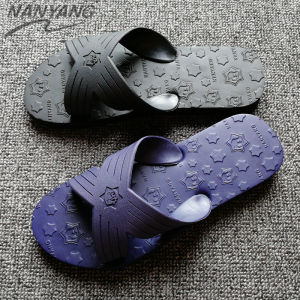 นําเข้าจากประเทศไทย Nan Yong Great Elephant ยี่ห้อ Pure Rubber Flip Flops สําหรับผู้ชายระบายอากาศกันลื่นกันน้ําสวมใส่สบายสไตล์สําหรับใช้ในบ้านและกลางแจ้ง