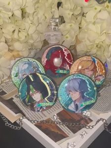 Genshin Impact Sumeru Nation Series Double Flash Badge - Tighnari Nahida Nilou Kaveh Alhaitham Anime Collectible Itabag Pin Perfect Gift for Fans