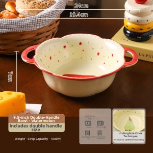 SHELI | Creative Ceramic Plate for Kids Soup and Pasta