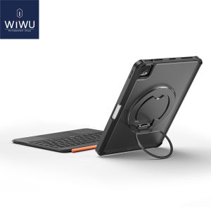 WIWU แป้นพิมพ์แบบถอดออกได้หมุนได้360รุ่นเคสสำหรับไอแพด A16เคสรุ่น11th/รุ่น10th ที่มีขาตั้งสำหรับไอแพดลม13นิ้ว (2024 & 2025) พร้อมแทร็คแพดแบบมัลติทัช