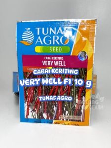 Benih Cabai Merah Keriting Very Well 10 gram Tunas Agro Unggul bibit biji veri feri wel sayur laju f1 sayuran cabe kriting hydroponik hidroponik