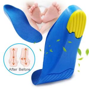 Kids Children Orthotics Insoles PU Orthotics Insoles For Kid Flat Foot Arch Support Orthopedic Insole Soles Sport Shoes Pads