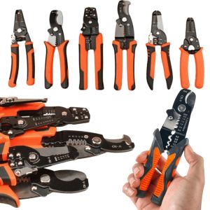 Set Lengkap 340 in Tang Pemotong Kawat Listrik Multifungsi Kupas Kabel Terminal Crimping Skun O Y