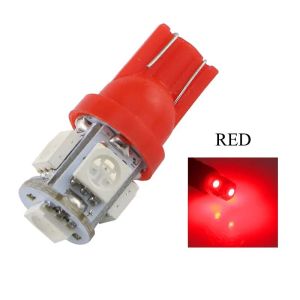 10Pcs T10 W5W 194 168 LED Signal Light 5050 SMD Car Interior Reading Dome Lamp Auto Wedge Light Trunk License Plate Light Yellow