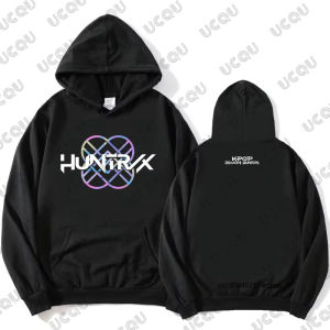 2025 Movie KPop Demon Hunters Huntrix Logo Print Children Hoodies Autumn Winter Long Sleeve Pullovers Casual Kids/Adult Tops