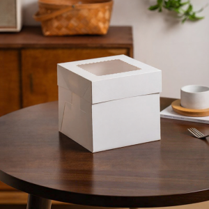 Transparent Window Cake Box with Base