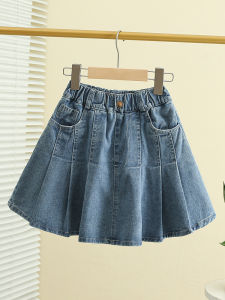 Váy Ngắn Xếp Ly Denim Mùa Hè Cho Bé Gái Váy Ngắn Đa Năng Mỏng Cho Trẻ Em Váy Ngắn Thời Trang Cho Bé Gái Từ 3-14 Tuổi