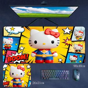 Sanrio | Creative Hello Kitty Anime Rubber Mouse Pad Multi-size Precision Edge Locking Non-slip and Dirt-resistant Mouse Pad Table Mat