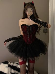 CIEHCHIE | Trang phục Halloween gợi cảm Áo khoác demon angel Cosplay cỡ lớn Búp bê nữ phục trang phục phục vụ dài tay không tay