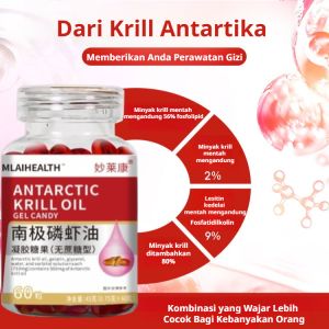 【Buy 4 Get 1 Free】Norway Krill Fish Oil Gold Ratio Dha + Epa 90% Absorption Rate Skin Fine To Glow Antioxidant Anti-Aging Natural No Additives Pregnant Women Can Also Eat挪威磷虾鱼油黄金配比