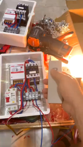 Tủ điều khiển từ xa 3km công xuất lớn cho máy bơm và moto  tủ điện gia đình tủ máy bơm