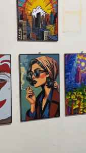 Poster Retro Aesthetic MDF 6MM-FREE STICKER - Model Terbaru