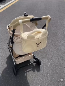 <Yobear & Co> Bunny & Kuma Bear Quilted Design Pet Stroller Bag Organizer