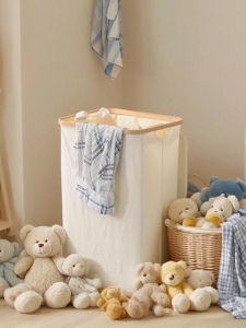 High Capacity Plush Toy Storage Box Clothes Hamper Super Organizer Large Capacity Snack Bag Household Fabric Storage Bin