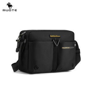 AUOTE Fashion Men Bag Shoulder Bag Nylon Cross Body Bag Casual Messenger Bag Multiple Pocket Large Capacity Waterproof Lightweight Casual Sport Street Bag for Travel Outdoor