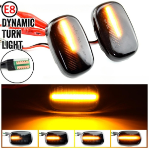 2Pcs Sequential Dynamic LED Fender Side Marker Light Turn Signal Lamp Flowing Blinker Indicator For Toyota Fortuner 2004 2005 2006 2007 2008 2009 2010 2011 2012 2013 2014 2015