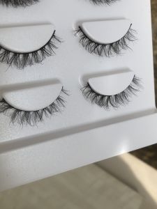 Natural Whole Eyelashes 3 Pairs Micro Curl Fake Eyelashes Handmade Mink Upper Eyelashes Short Eyelashes Bare Face