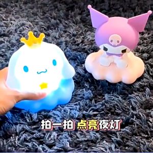 Sanrio Lampu Tidur Malam JUMBO Awan Karakter Kuromi Cinnamoroll Lampu LED Dekorasi Kamar Topper Sanrio Cake Besar Lampu Hias 3D Topper Boneka Dekorasi Figure Kartun Moon