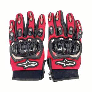 Perforated Motorcycle Mesh Gloves Motocross Racing Full Finger Gloves Sarung Touch Screen