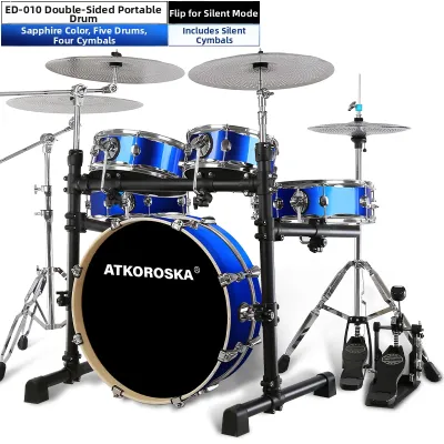 ATKOROSKA | Portable Silent Jazz Drum Kit For All Ages And Levels