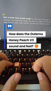 Outemu Honey Peach V3 Linear Switches (Silent Linear)
