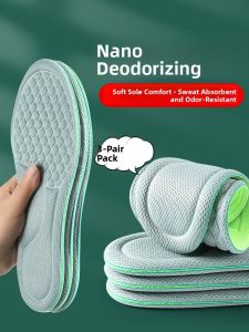 LINGMIAO | Deodorizing Breathable Absorbent Anti-Odor Comfortable Thin Summer Mens Insoles