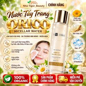 Nước tẩy trang Vxebra micellar water rửa sạch lớp trang điểm bảo vệ da