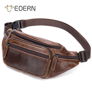 กระเป๋าคาดเอวหนังแกะ EDERN สำหรับผู้ชายและผู้หญิง
