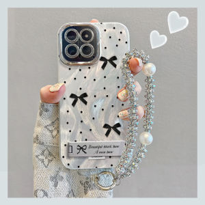 Simple Stylish Polka Dot Butterfly Knot Phone Case for Xiaomi 17 pro 15 Ultra Note15/14 New Model 13/12S Minimalist 11 Womens INS Redmi K80 Civi4 Protective Cover