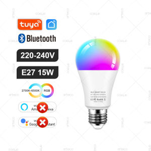 Tuya E27 GU10 E14 Bulb WiFi Zigbee BluetoothDimmable Smart LED Lamp 2700-6500K RGBCWLED Light Bulb Work With Alexa Google Home