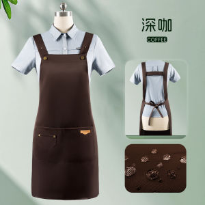 Váy Bảo Hộ Chống Thấm Nước Logo in Thẻ Váy Bảo Hộ Làm Việc Chuyên Nghiệp Cho Nhà Hàng Và Nhà Hàng Trà Sữa Bát Giác Váy Bảo Hộ