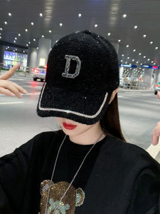 หมวกเบสบอลผ้าขนสัตว์สะท้อนแสงสีสันสดใสสำหรับผู้หญิง ฤดูใบไม้ผลิ ฤดูใบไม้ร่วง ฤดูหนาว หมวกแฟชั่นสไตล์เกาหลี หมวกทรงปากเป็ด