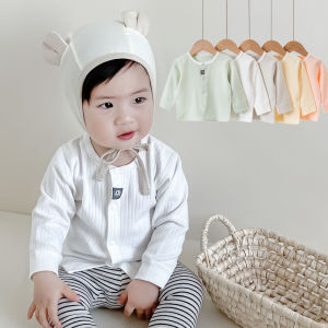 Baby Spring and Autumn Small Coat Baby Pure Cotton Outwear Boys and Girls All Year Round Close-Fitting Undershirt Children Cardigan