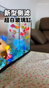 Crystal Clear Tank Aquarium 40cm / 60cm 80/cm CC Tank for Aquascape8MM Glass With Filters