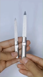 ตะไบเล็บสแตนเลส ขัดเนื้อทรายทั้ง2ด้าน พร้อมส่งในไทยจ้า