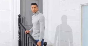 Thermal Underwear Tops Men Spring Clothes Thermal Shirt Autumn Mens Winter Tights High Neck Thin Slim Fit Long Sleeve T-shirt
