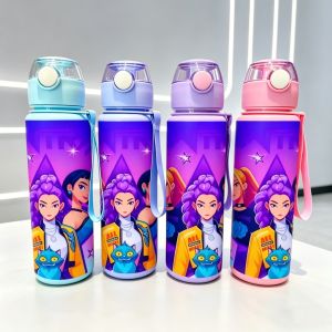 Hasbro | 3D Printed Water Cup with Cartoon Demon Hunter Pattern – Vivid Color Fade-Resistant Portable Perfect for Collection Gifting