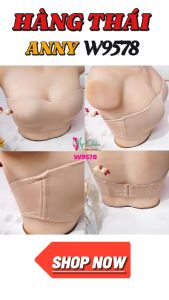 Áo ngực bigsize có gọng cúp ngang Thái Lan Anny 9578 Đệm mỏng 0.3cm Cúp CÁo lót bigsizeQuả bựBản lưng tochống tuột